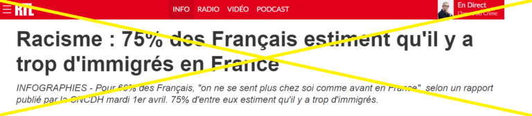 RACISME IMMIGRATION