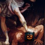 Guido_Reni_-_Saint_Michael_crushes_the_head_of_the_demon_Detail_of_the_sandal_shoes_(Silk_Pai_-_(MeisterDrucke-1002634) (1)